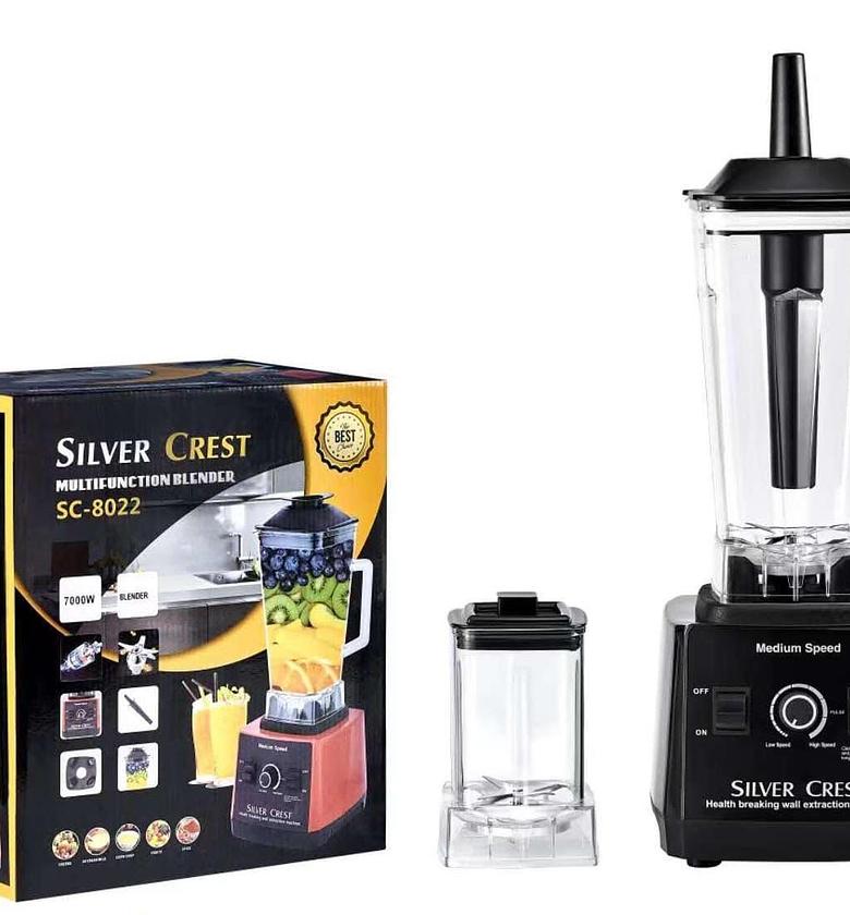 Silver Crest Blender. 7000 Watts Silver Crest Commercial Blender 2.5 Litre Jug And Grinder Jug image