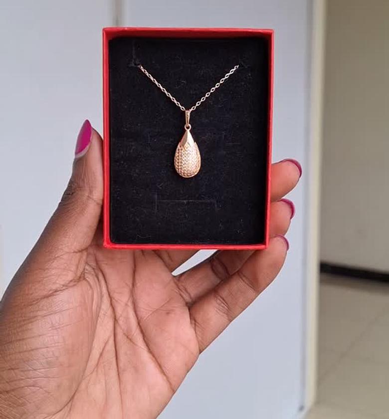 hypollargenic non tarnish and anti fading gold coated necklace image