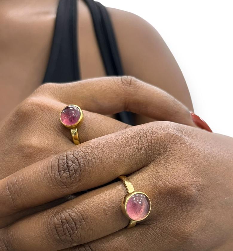 Adira Brass Rings  Adjustable  image