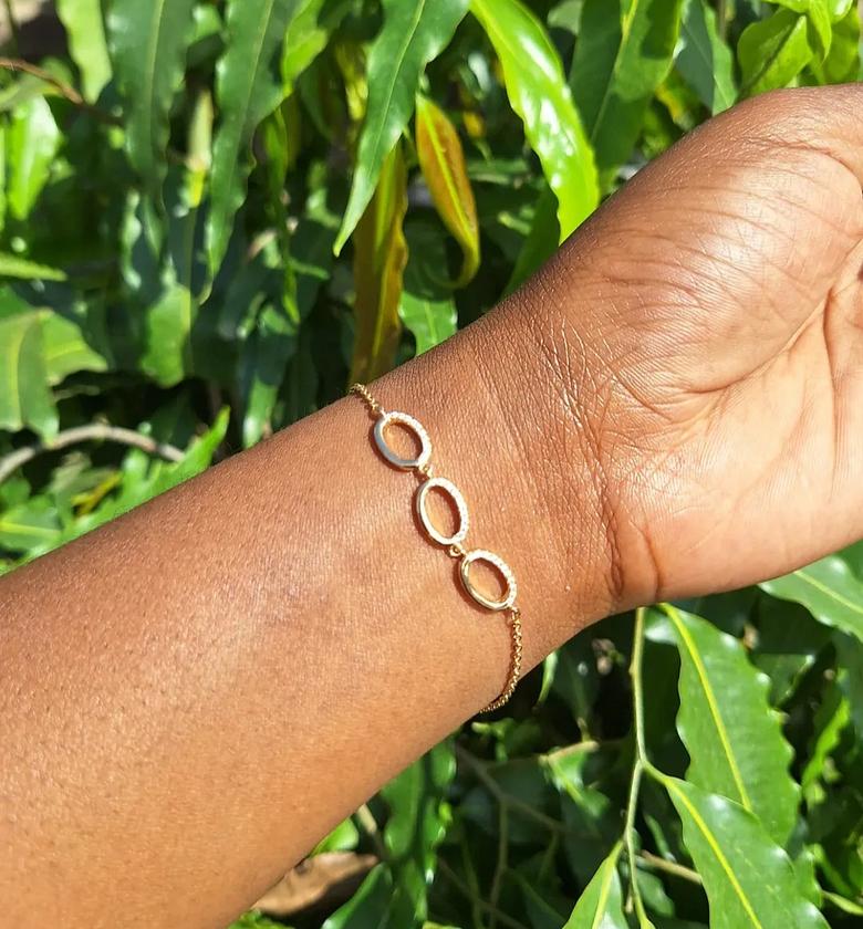 Hypoallergenic, non-tarnish, and anti-fading Gold Coated Bracelet✨️ KES 900/= image