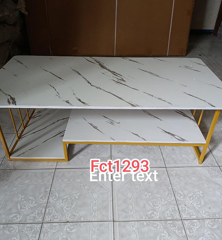 Executive White marble coffee table image