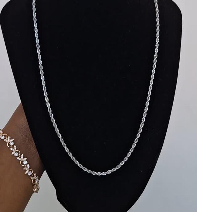 unisex hypollargenic non tarnish and anti fading gold coated necklace image