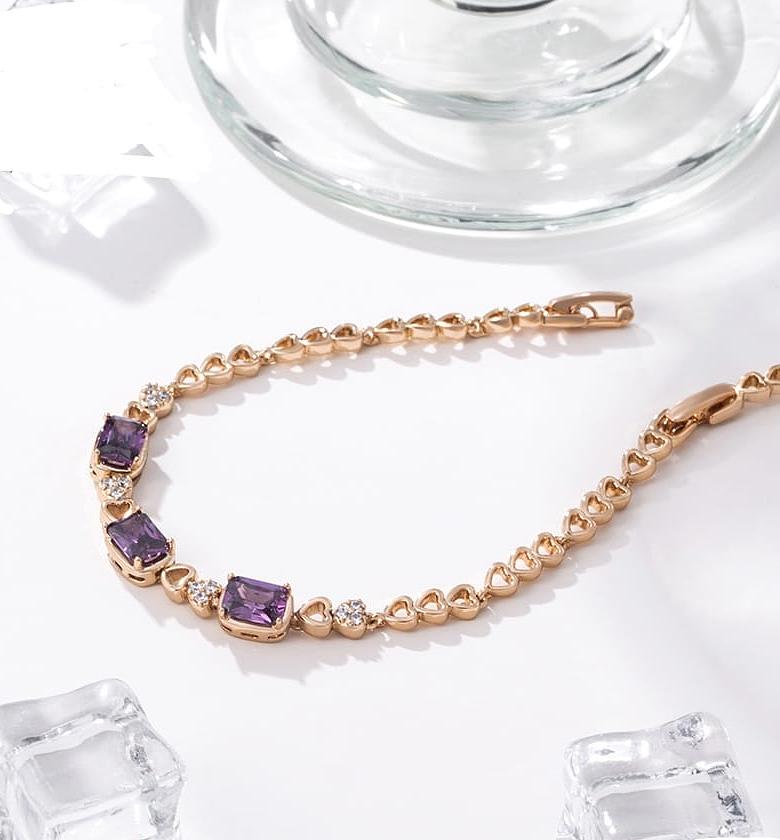 Royal purple square bracelet image