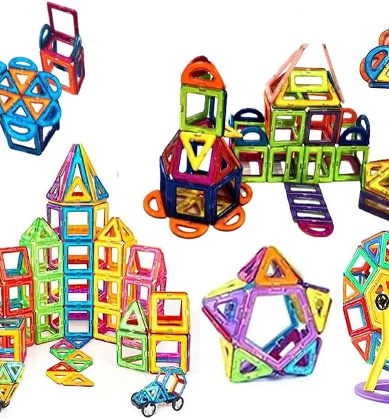  Magnetic Building Blocks, specifically identified as Condis Magnetic Building Blocks.  image
