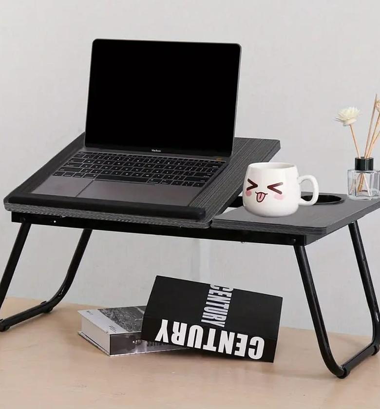 Adjustable Tilting Folding Laptop Table with Foldable Legs image