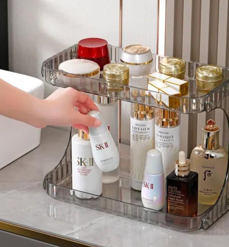 Two layer acrylic organizer. image