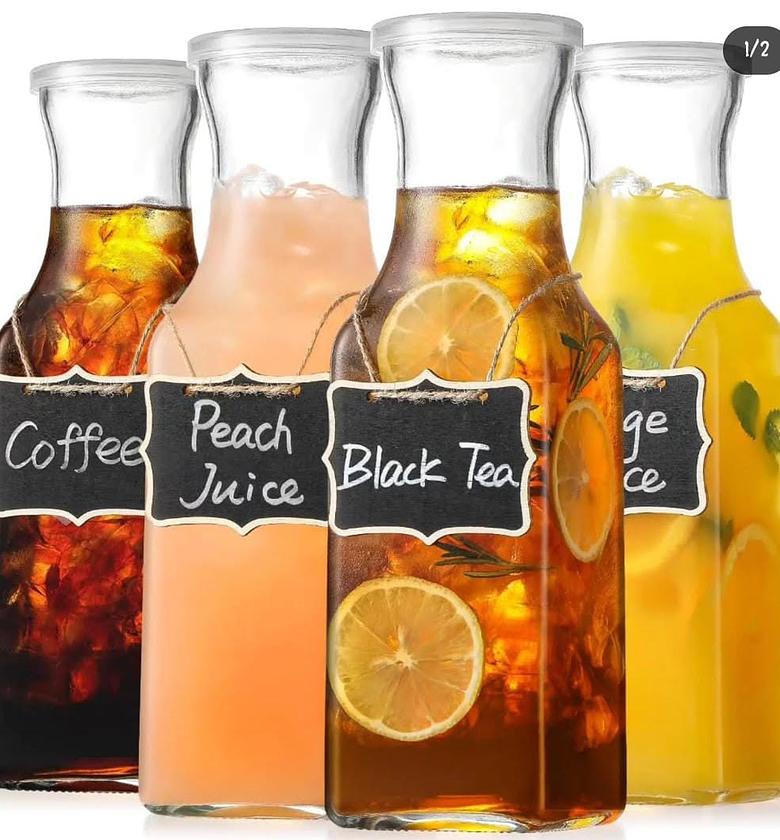 Leak proof glass carafe/ pitcher. Capacity; 1ltr image