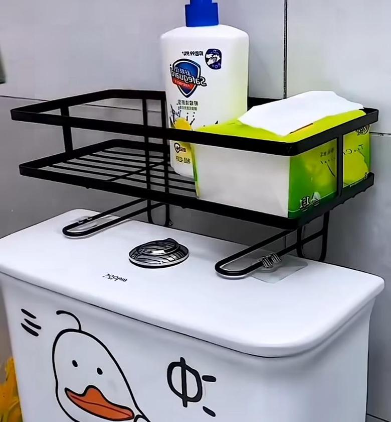 Single layer Over the toilet rack/shelf bathroom image