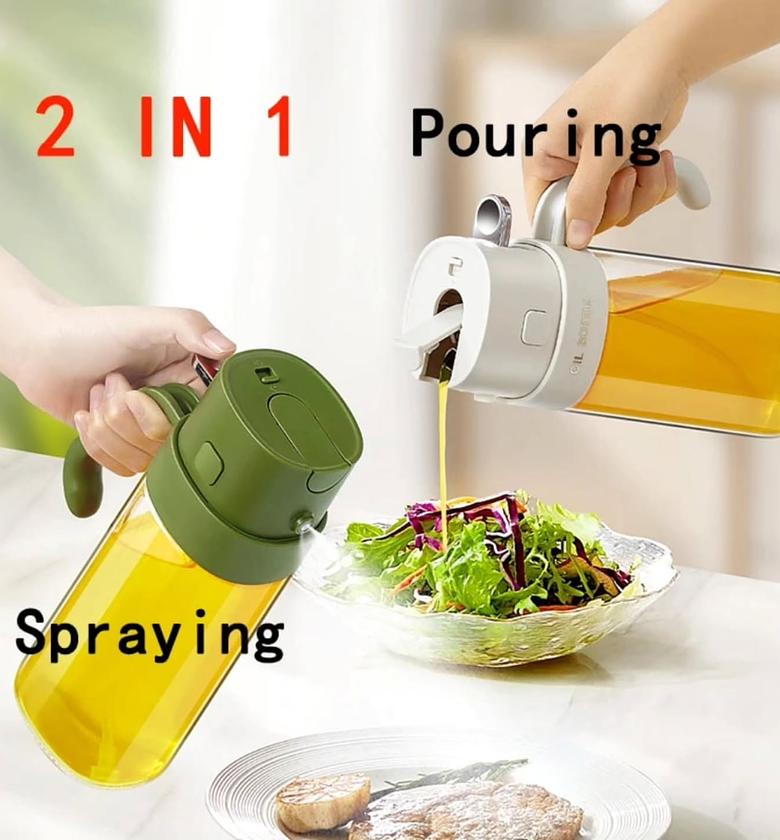 2in1 multifunctional oil spray dispenser. image