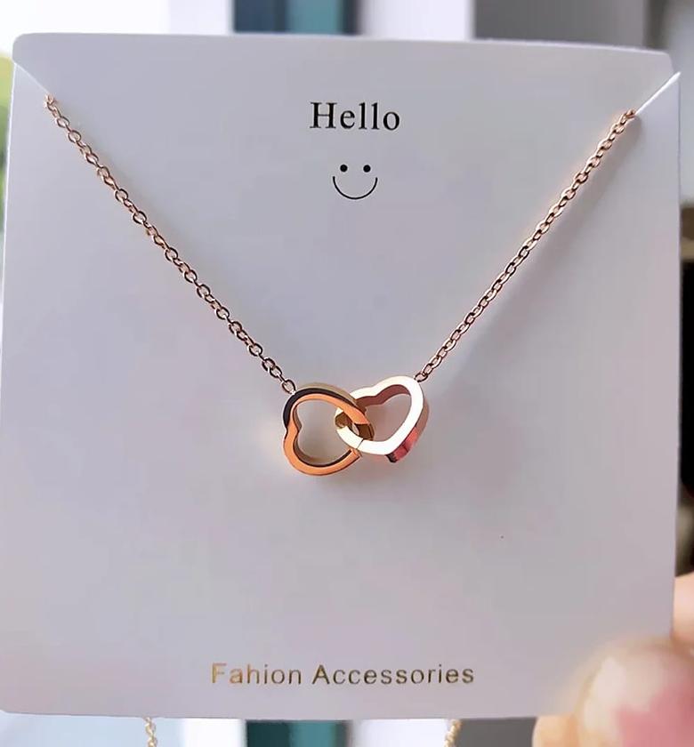 Rose gold necklace image