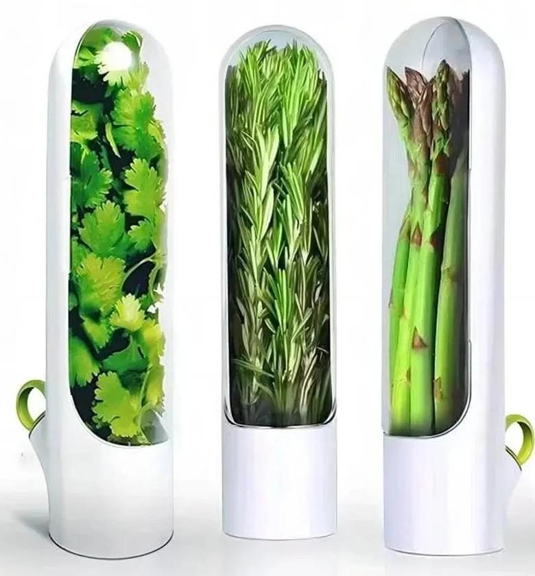 Herb/Dhania fridge storage containers image