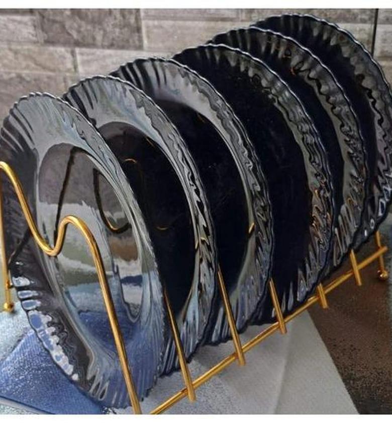 PLATES. Ceramic Quality Dinner plates set of 6 pcs image