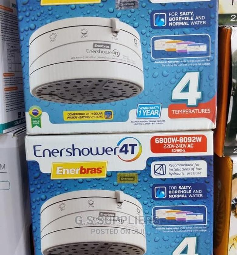Shower Head. Enerbras Enershower 4 Temperature Instant Shower Water Heater image
