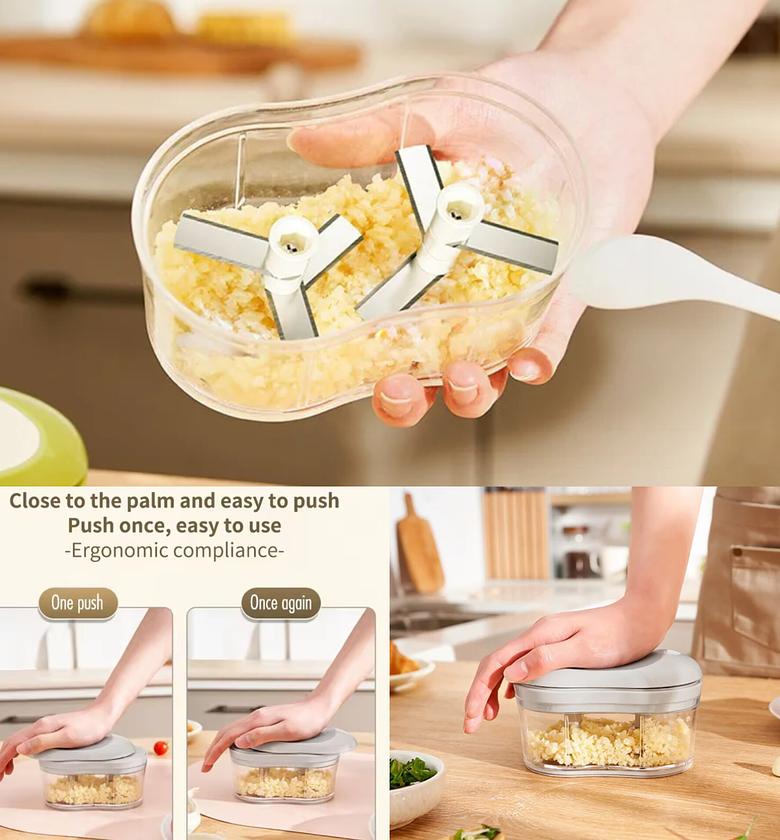 Manual Garlic Onion Chopper Vegetable Cutter image