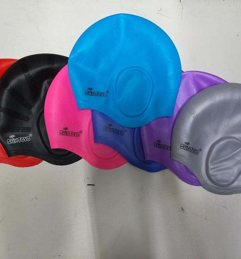 High Quality Unisex Adults Silicone Swim Cap image