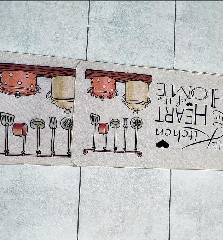 2 pcs Rubber Kitchen Mats image