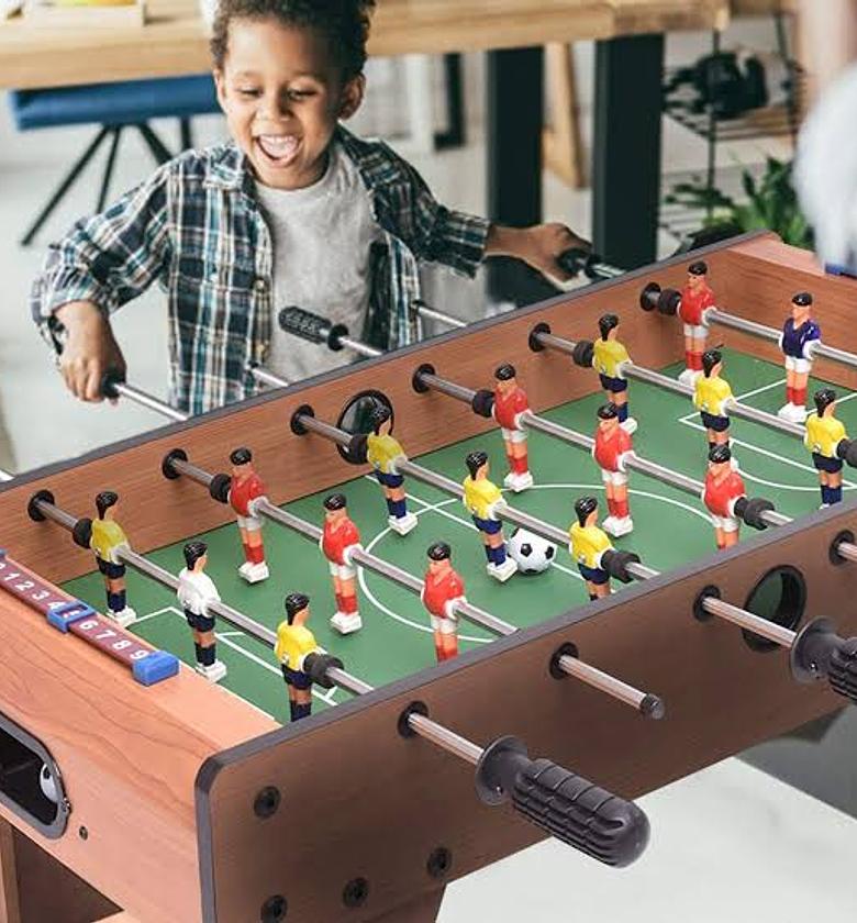 Big Size Football Soccer Game With 6 Rods For Kids& Adults Indoor/Outdoor Play Game, Action image