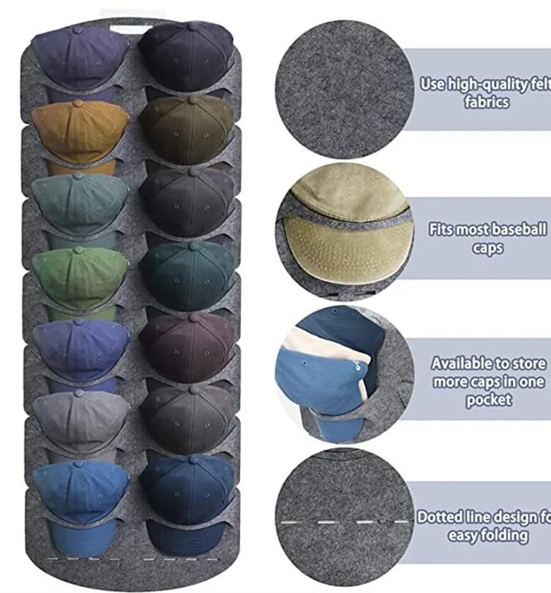 Hanging Hat Organizers for Baseball Cap image