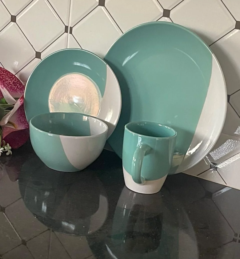 Artisan 24-Piece Modern Ceramic Dining Collection image