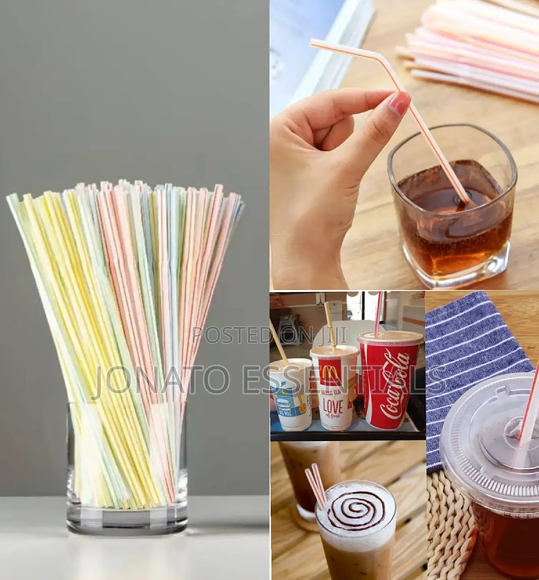 50pcs Disposable Straws Pack image