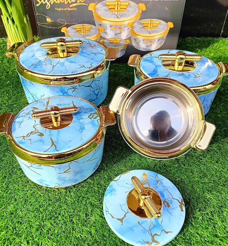 HOTPOTS. Signature Hot Pot Set Of 4 Pieces Pearl Platina Hotpots image