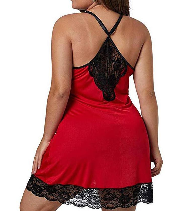 Plus Size Erotic Lingerie Set Women Sexy Nightdress image