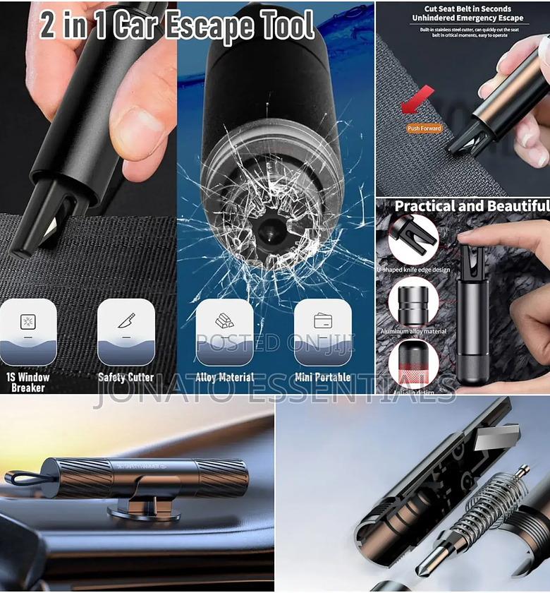 Car Emergency Window Glass Breaker And Safety Belt Cutter image