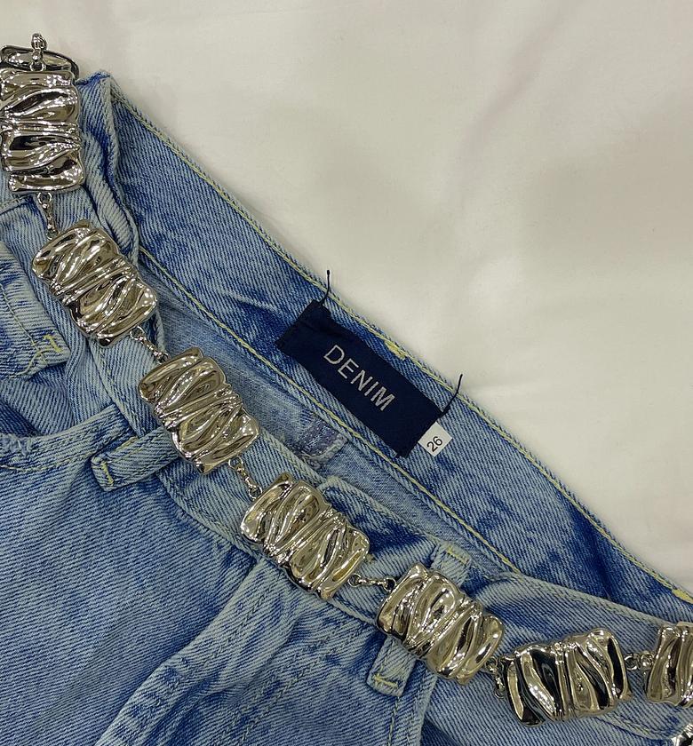  Luxe Ribbed Chain Waist Belt image