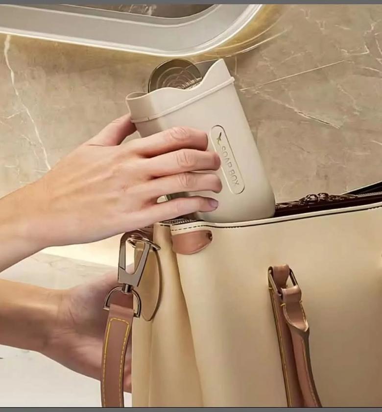 Portable Travel soap dish holder. image