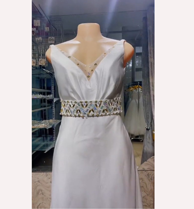 The Modern Luminescence Sheath Wedding Gown image