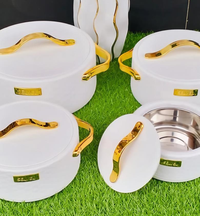 4pcs Luxurious Insulated Hotpot. image