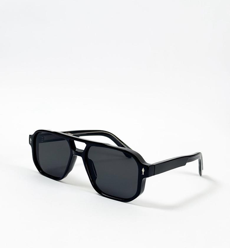 Flash Black Pilot Geometric Shades image
