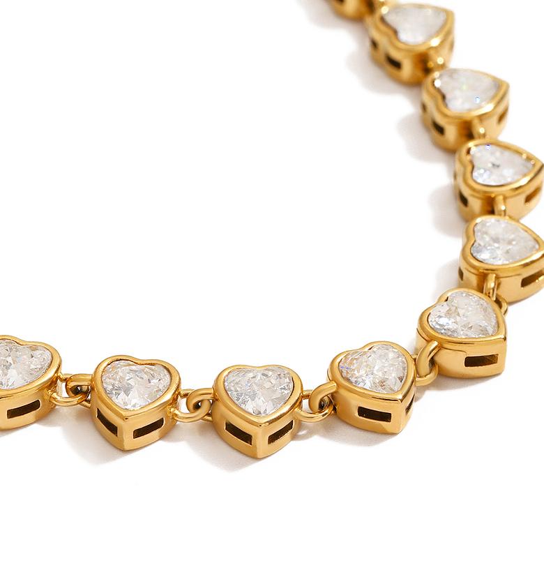 Crystal Heart Bracelet image