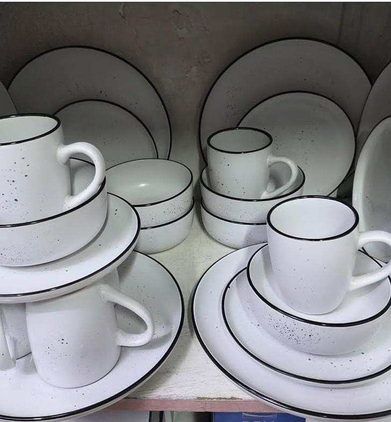 24pc ceramic dinner set image