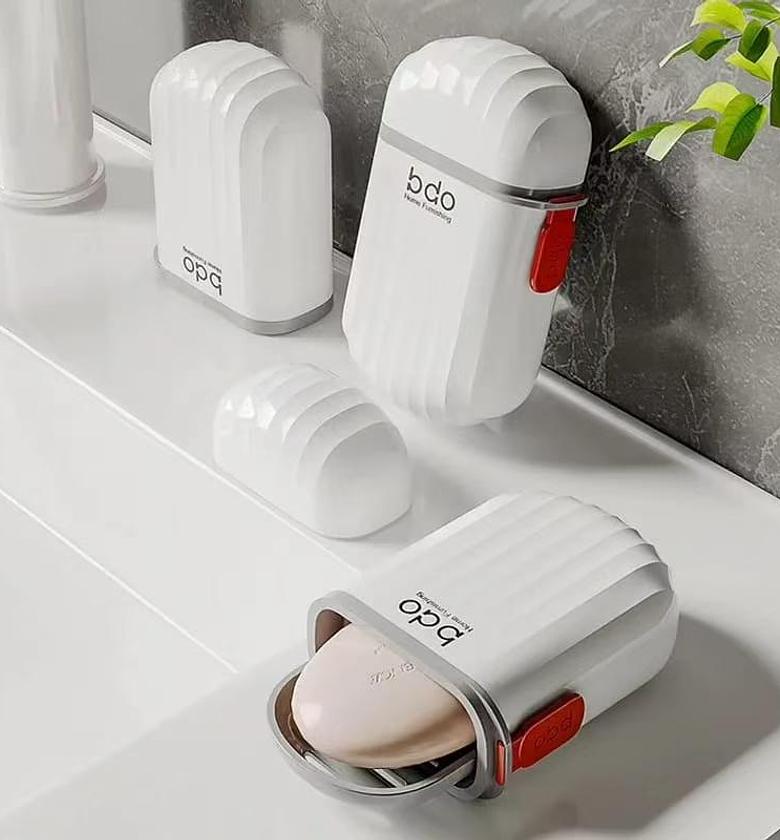 Portable travel soap holders With soap case. image