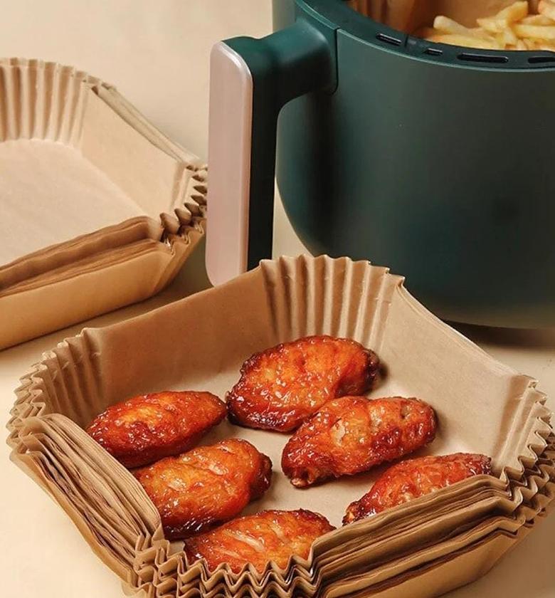 50 pcs set Nonstick air fryer papers/air frier liners image
