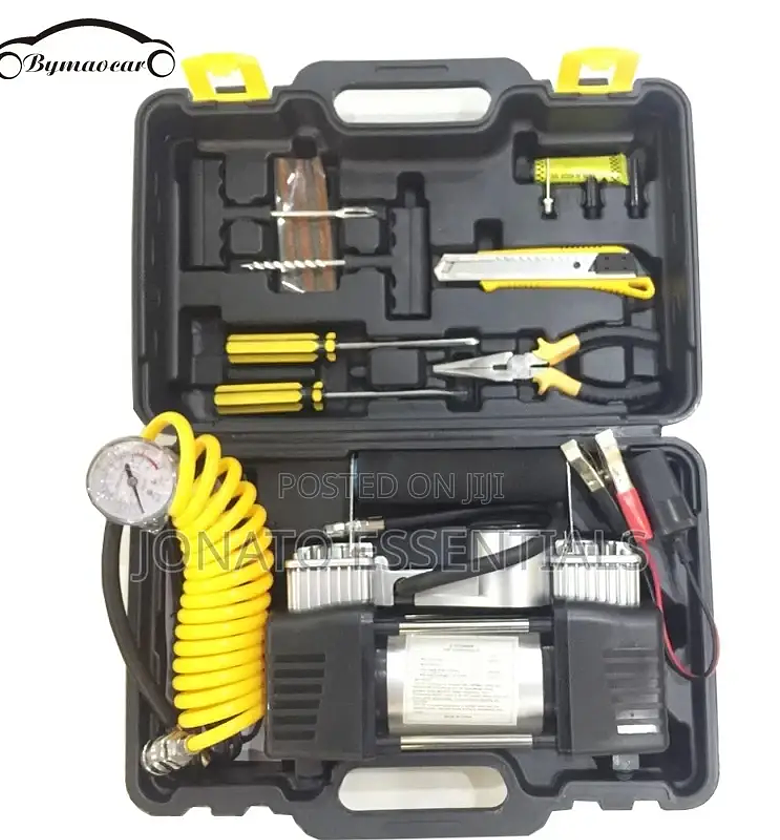 Car Air Compressor With Tool Kit image