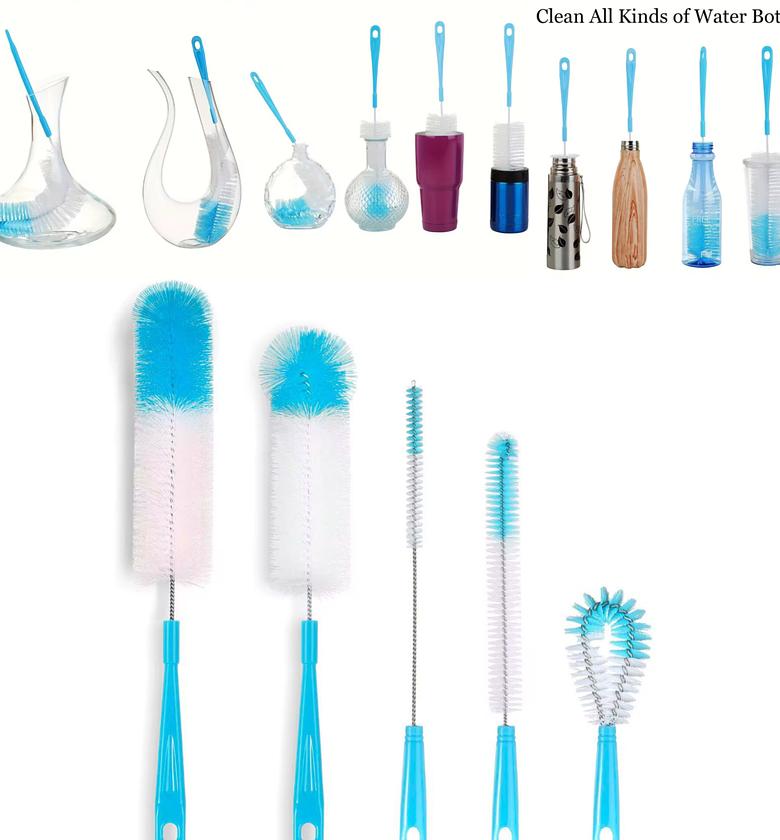 5 Pieces Bottle Cleaning Brushes Set image