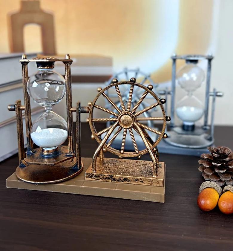 Vintage Ferris Wheel Hour Glass Decor image