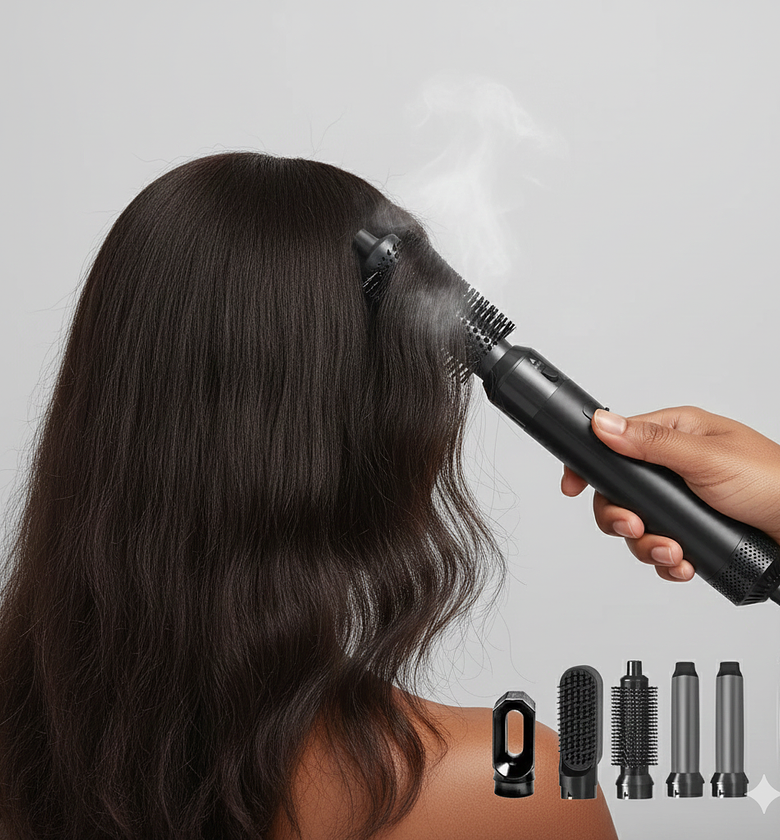 5 In 1 Hot Air Hair Styler, Hair Comb image