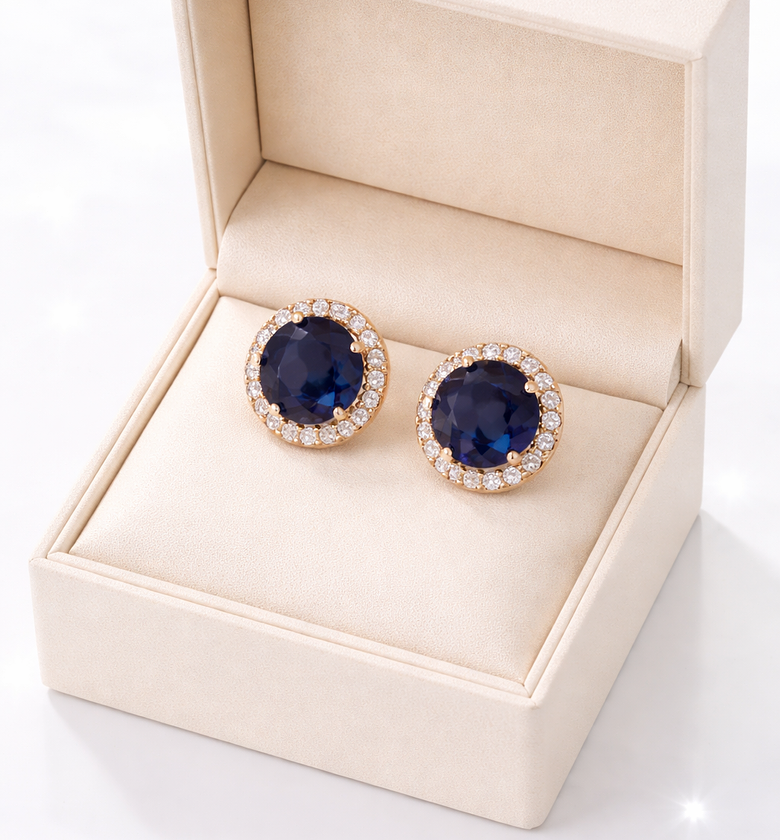 Gold & stylish stud earring image