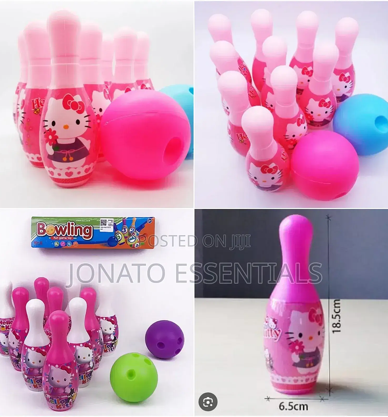 Hello Kitty Kids Bowling Set – 10 Pins + 2 Balls image