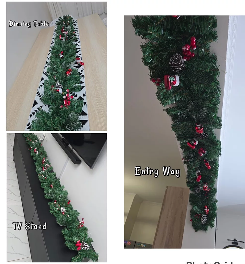 Decora Pine 2.7Metre Pre-Decorated Christmas Garland image