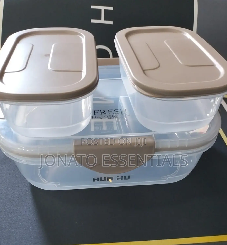3 Pc Reusable Food Storage Containers image