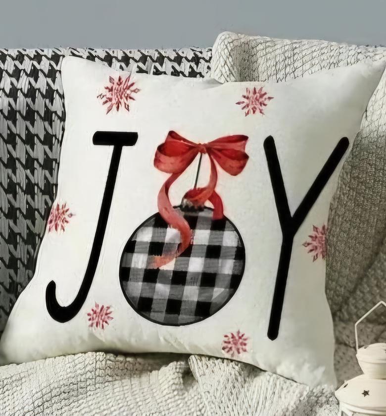 Christmas-Themed Throw Pillow Covers – 45x45cm image
