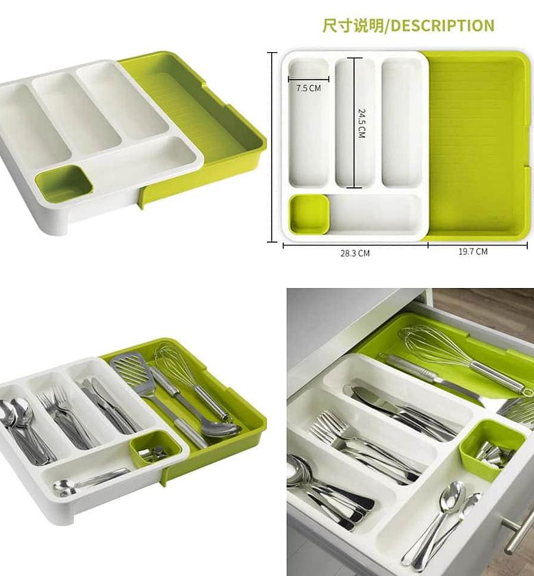 Expandable cutlery tray image