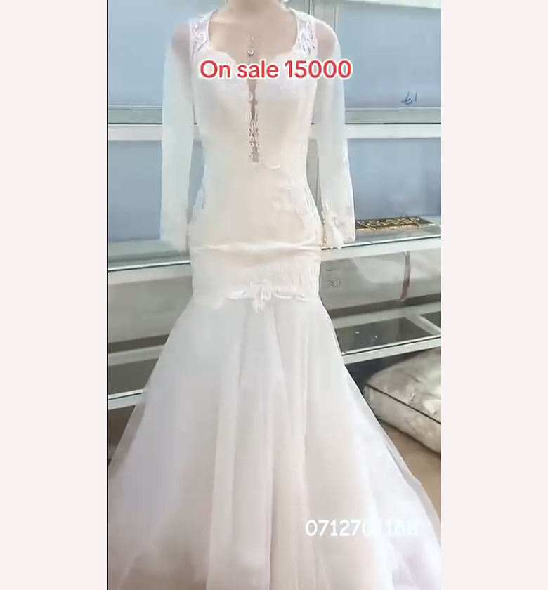 The Siren Lace Modesty Mermaid Gown image