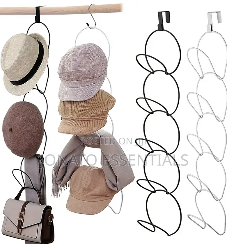 5 Piece Hats Hangers and Organizer Rack image