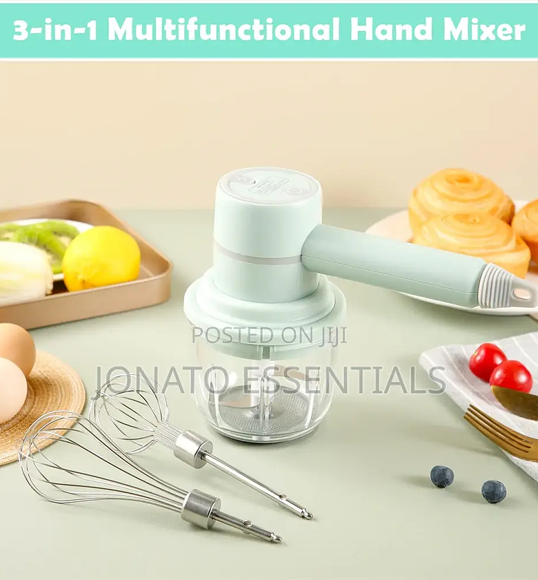 3 in 1 Hand Mixer and Food Chopper or Cutter image