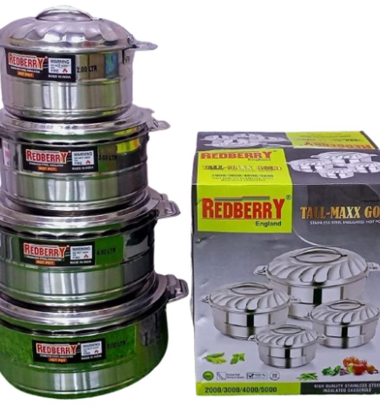Hotpot. Redberry Hot pot set of 4 tall max stainless steel image